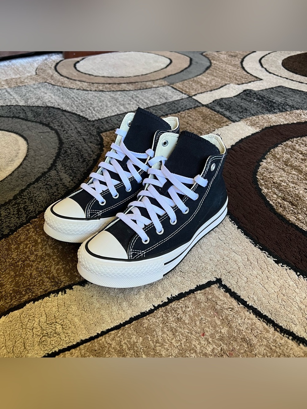 Big Girl Converse Chuck Taylor All Star Lift Platform High Tops Size 4